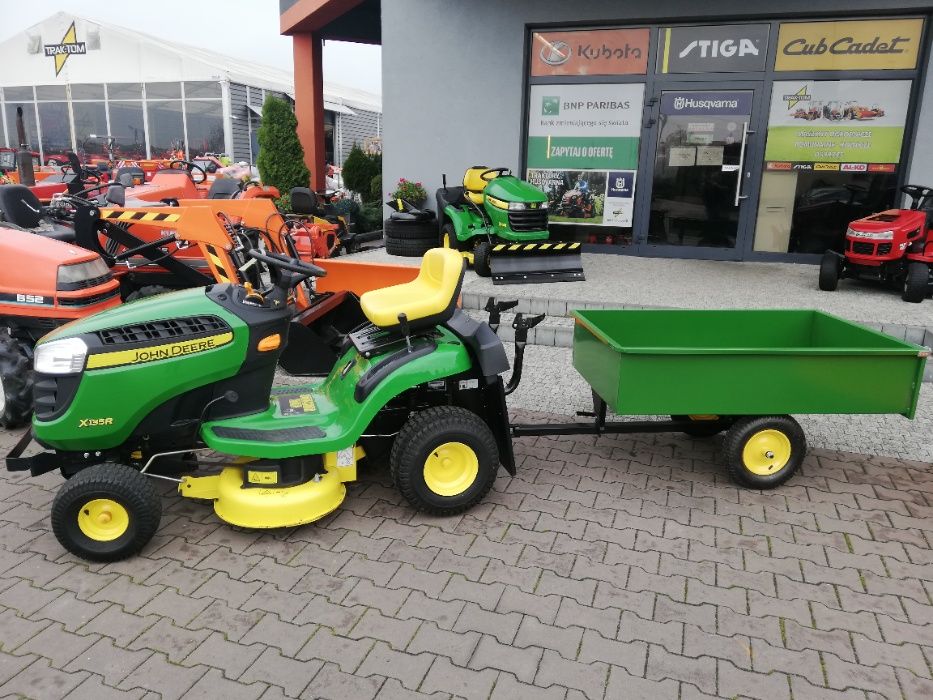 Kosiarka samojezdna traktorek z koszem JOHN DEERE pompa 2 cylindry moc