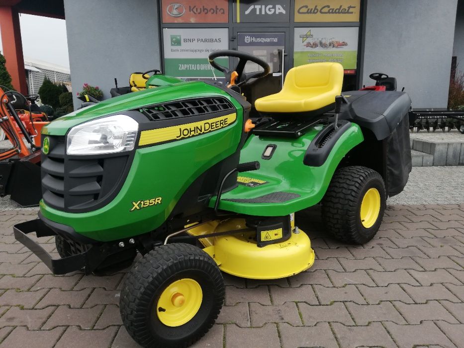 Kosiarka samojezdna traktorek z koszem JOHN DEERE pompa 2 cylindry moc