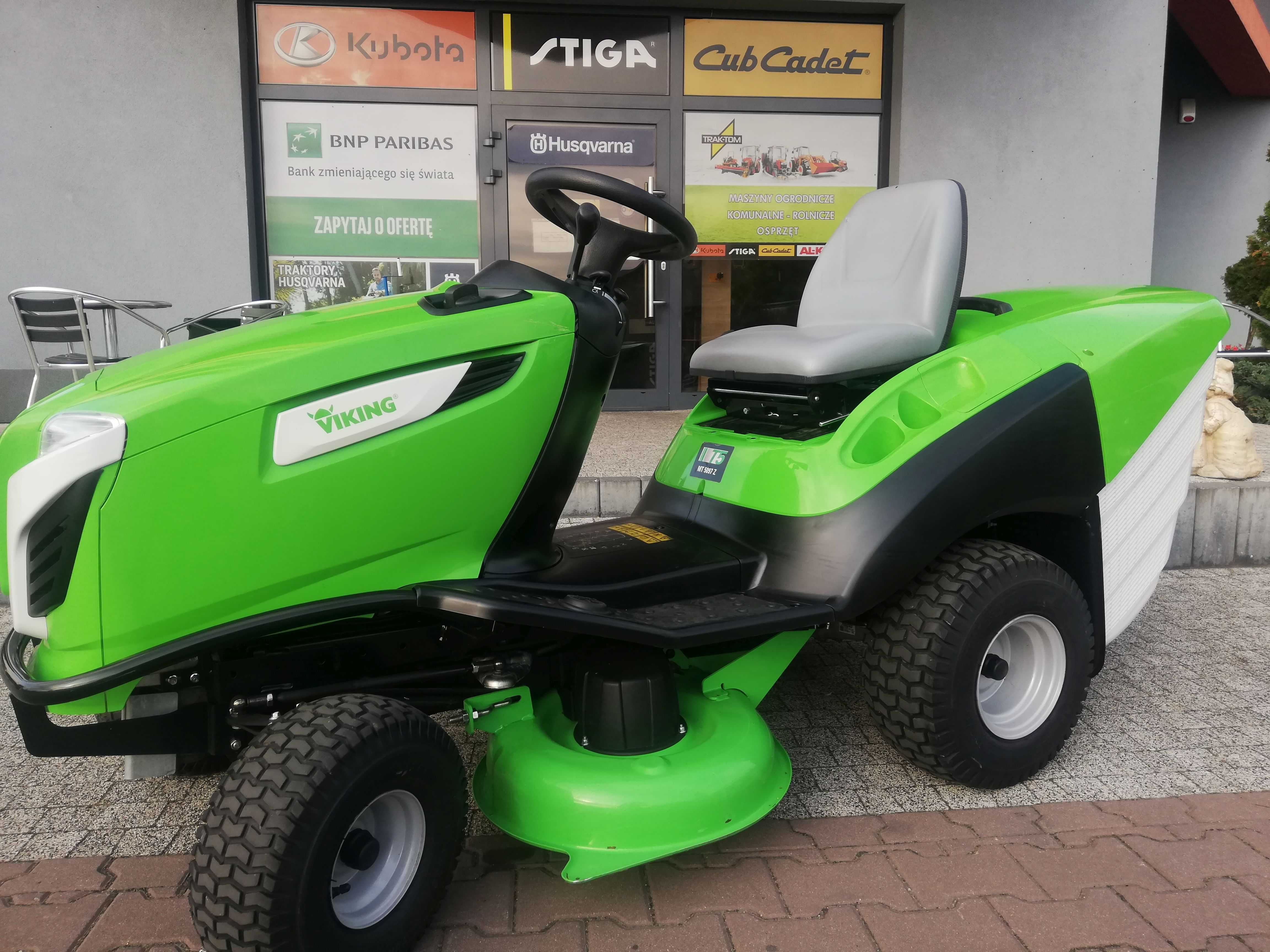 Demo Traktor kosiarka VIKING jak nowy 2 cylindry , pompa oleju Briggs